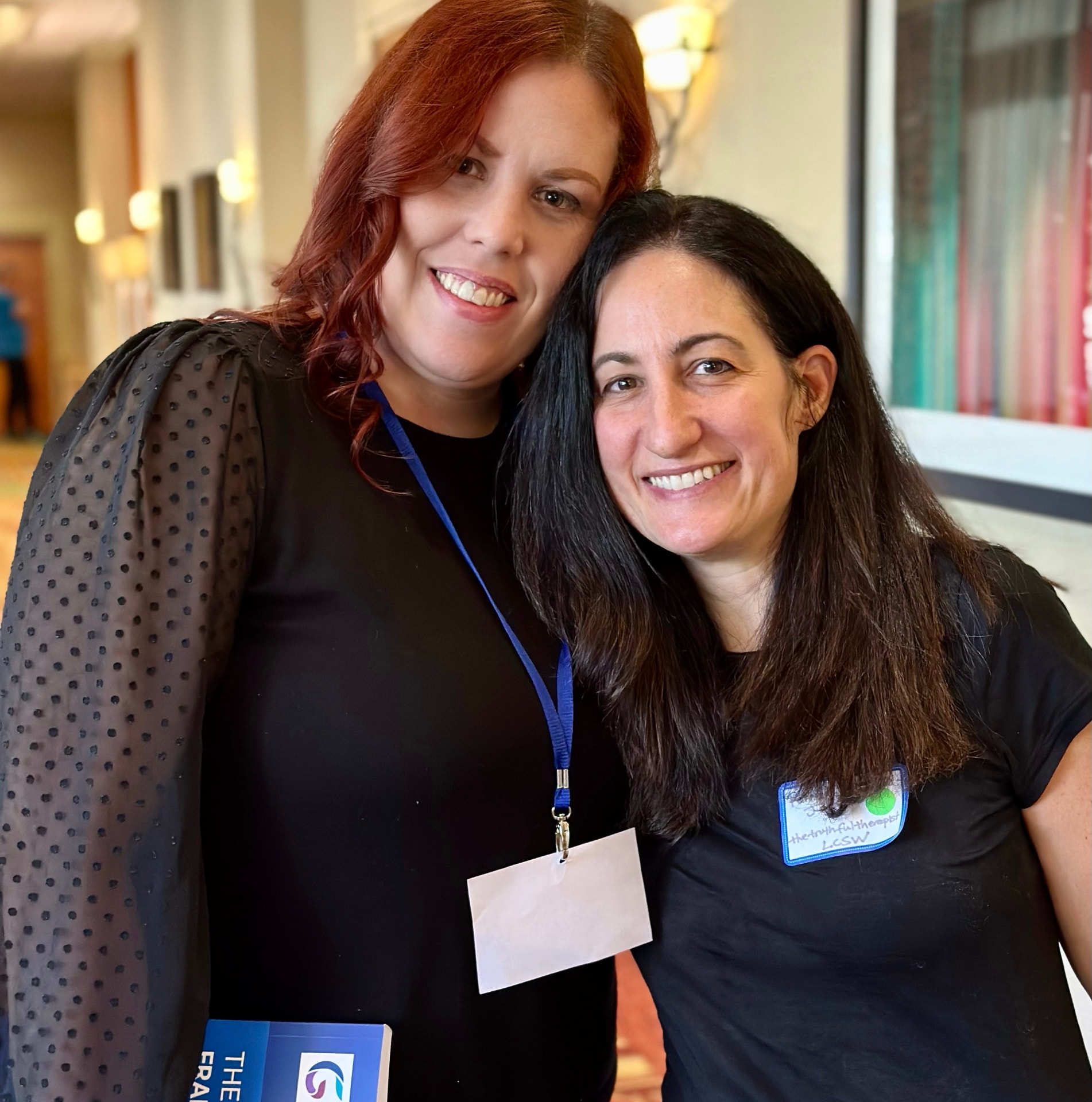 Pamela Garfield-Jaeger with fellow clinician Sara Stockton