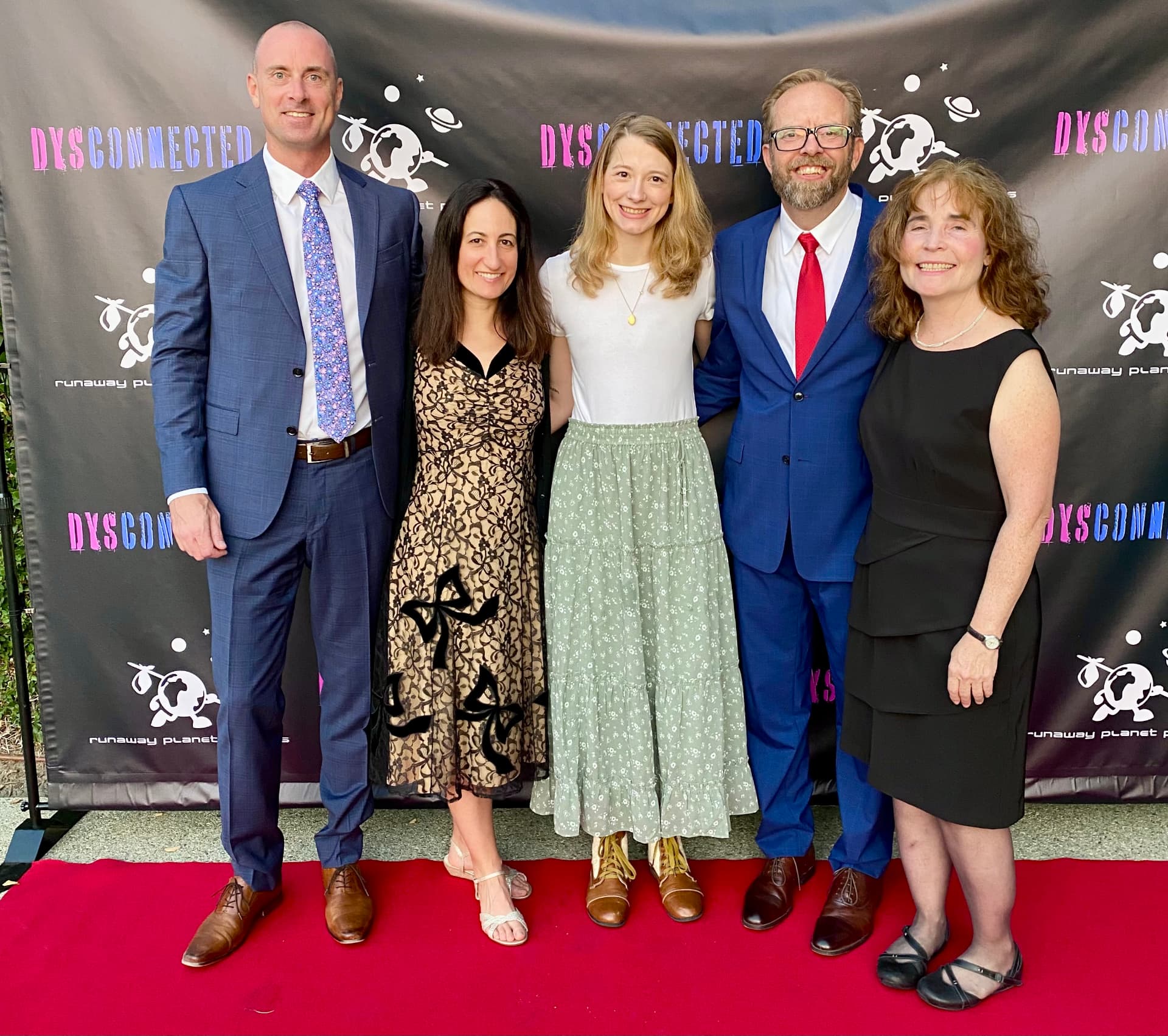 Pamela Garfield-Jaeger at the premiere of Dysconnected